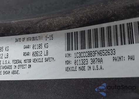2015 Chrysler 200 S from USA, damaged, VIN 1C3CCCBB3FN652633
